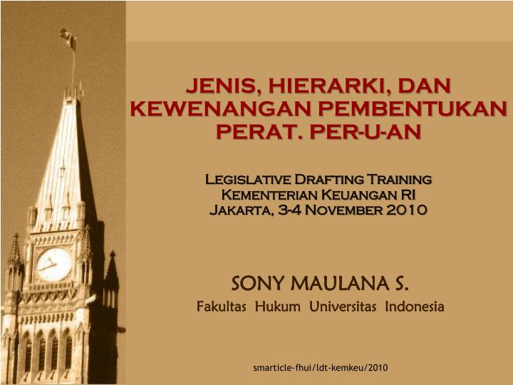 sony maulana s fakultas hukum universitas indonesia