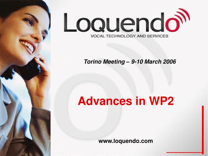 torino meeting 9 10 march 2006