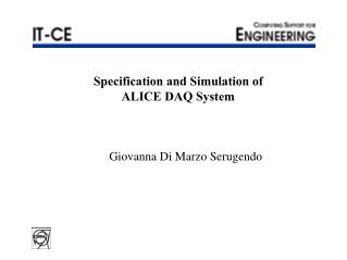 Specification and Simulation of ALICE DAQ System
