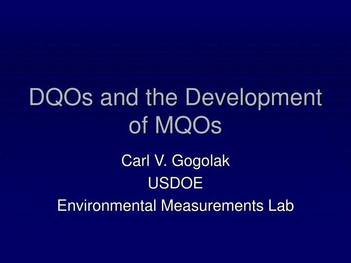 dqos and the development of mqos