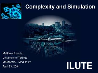 Complexity and Simulation