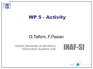 WP 5 - Activity