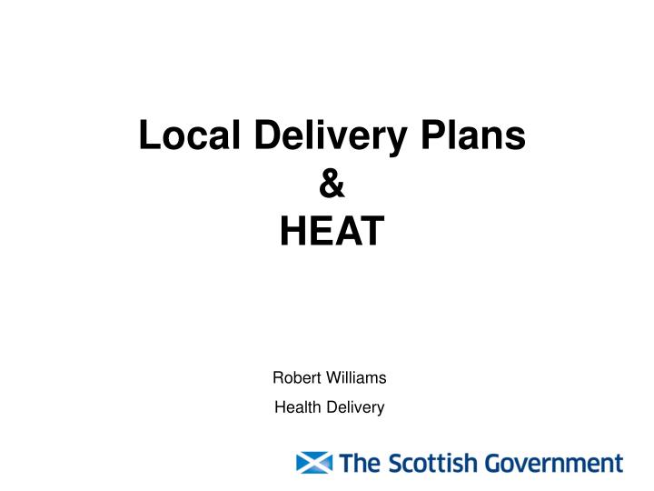 local delivery plans heat