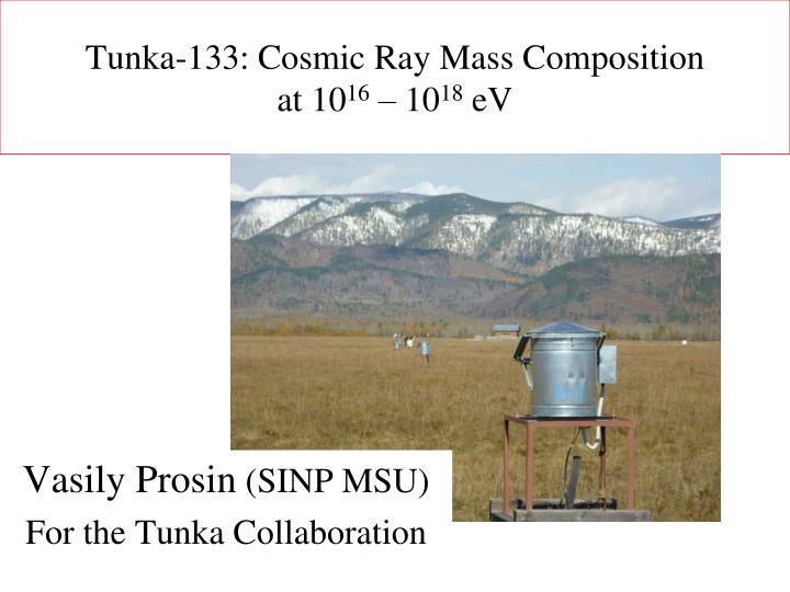 tunka 133 cosmic ray mass composition at 10 16 10 18 ev