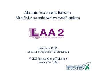 Alternate Assessments Based on Modified Academic Achievement Standards