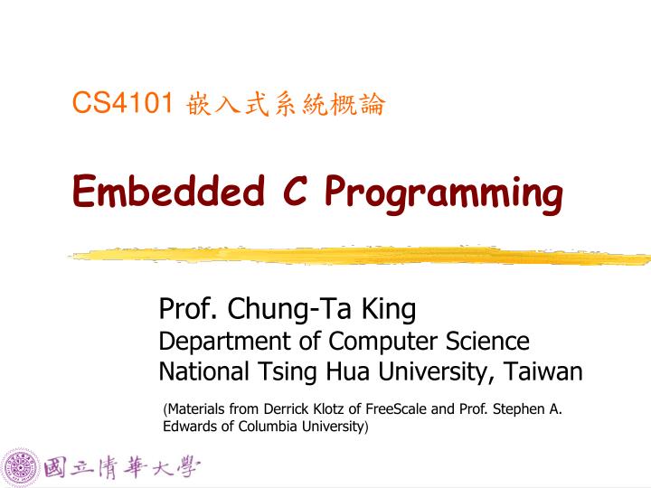 cs4101 embedded c programming