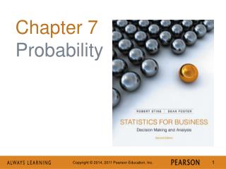 Chapter 7 Probability