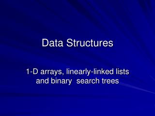 data structures