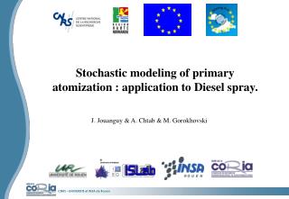 Stochastic modeling of primary atomization : application to Diesel spray .