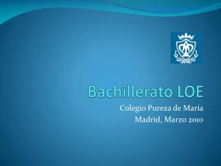 bachillerato loe