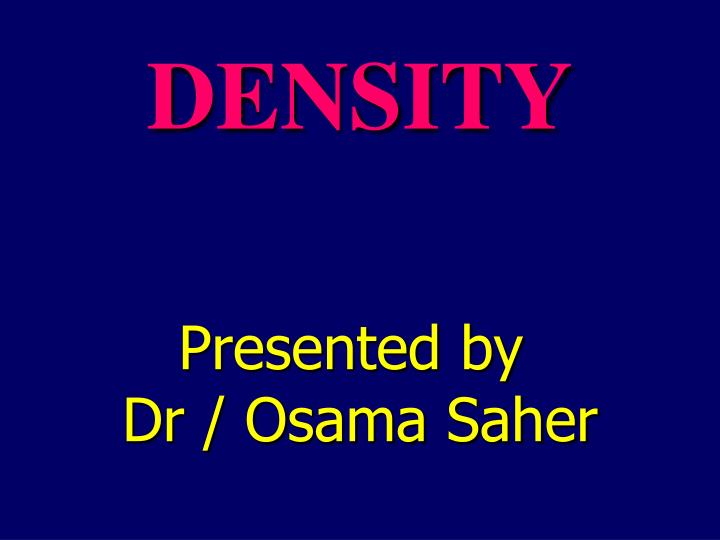 density
