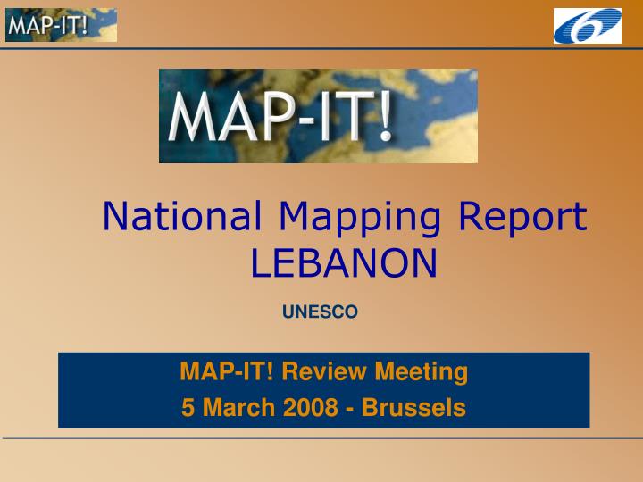 national mapping report lebanon