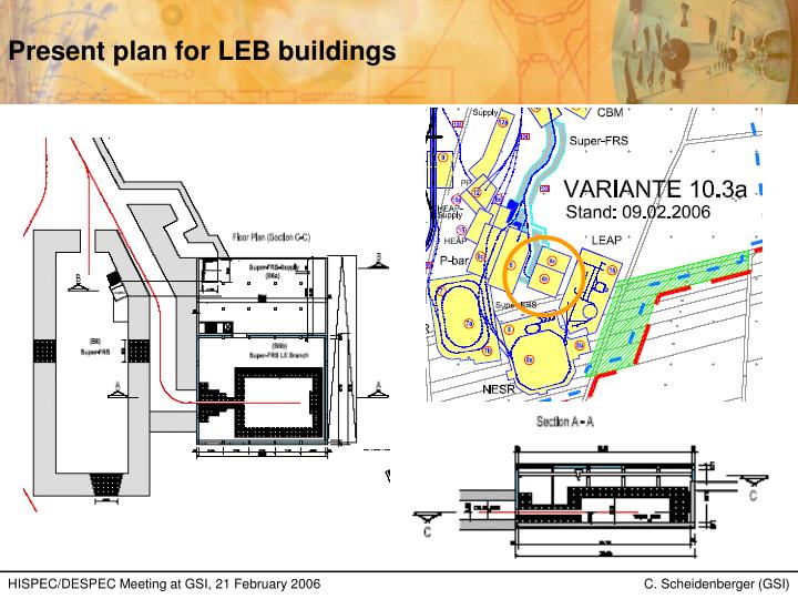 present plan for leb buildings