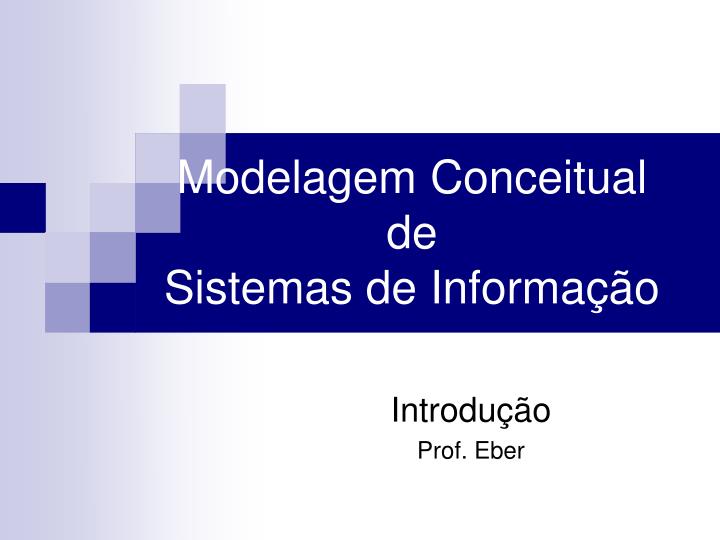modelagem conceitual de sistemas de informa o