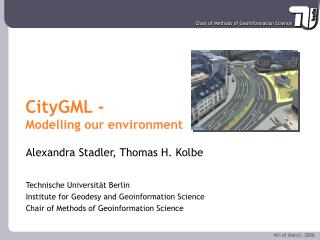 CityGML - Modelling our environment