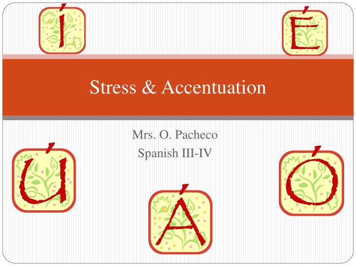 stress accentuation