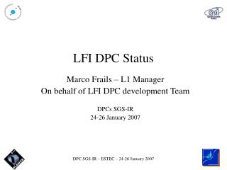 LFI DPC Status