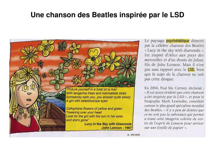 une chanson des beatles inspir e par le lsd