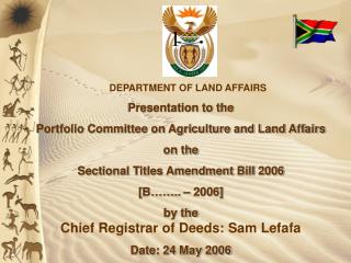 DEPARTMENT OF LAND AFFAIRS