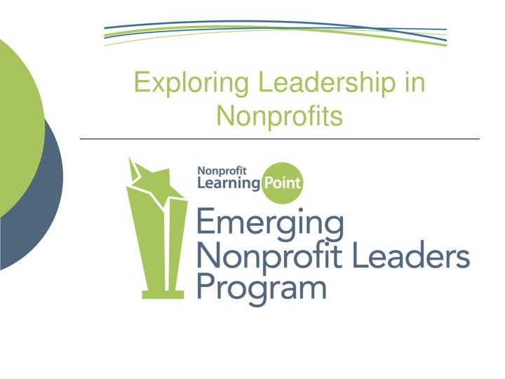 exploring leadership in nonprofits