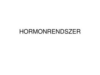 hormonrendszer
