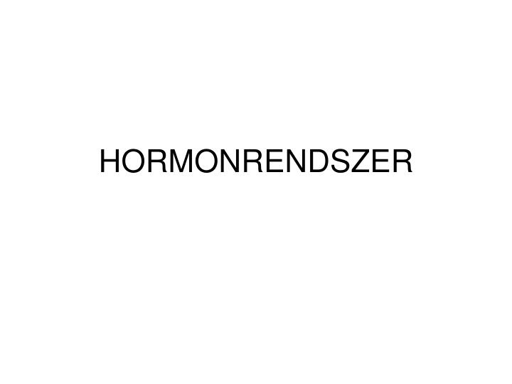 hormonrendszer