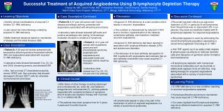 Successful Treatment of Acquired Angioedema Using B-lymphocyte Depletion Therapy