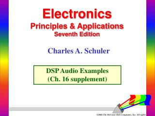 Electronics Principles &amp; Applications Seventh Edition