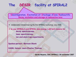 The DESIR facility at SPIRAL2