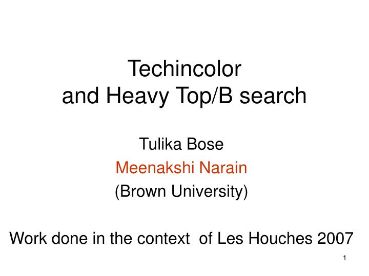 techincolor and heavy top b search