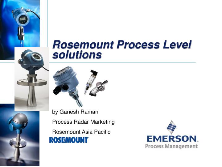 rosemount process level solutions