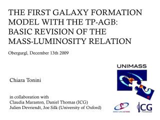 THE FIRST GALAXY FORMATION MODEL WITH THE TP-AGB: BASIC REVISION OF THE MASS-LUMINOSITY RELATION