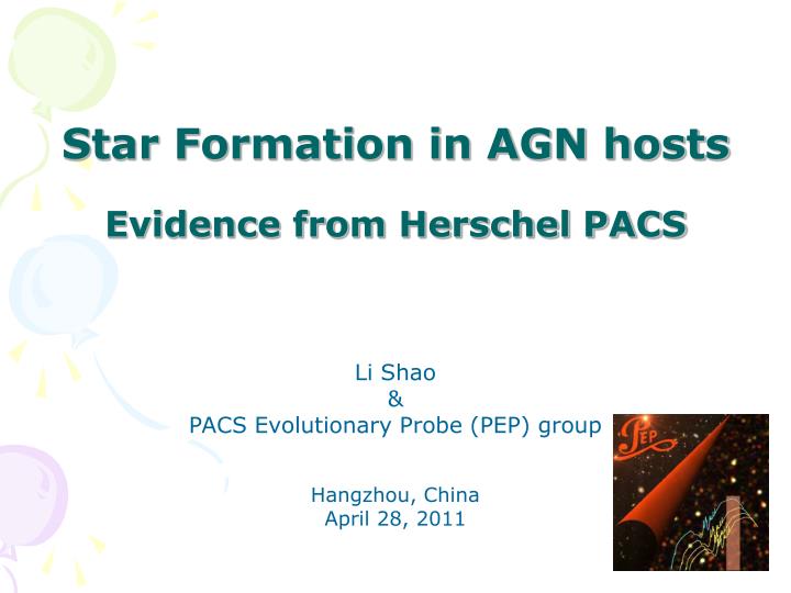 star formation in agn hosts
