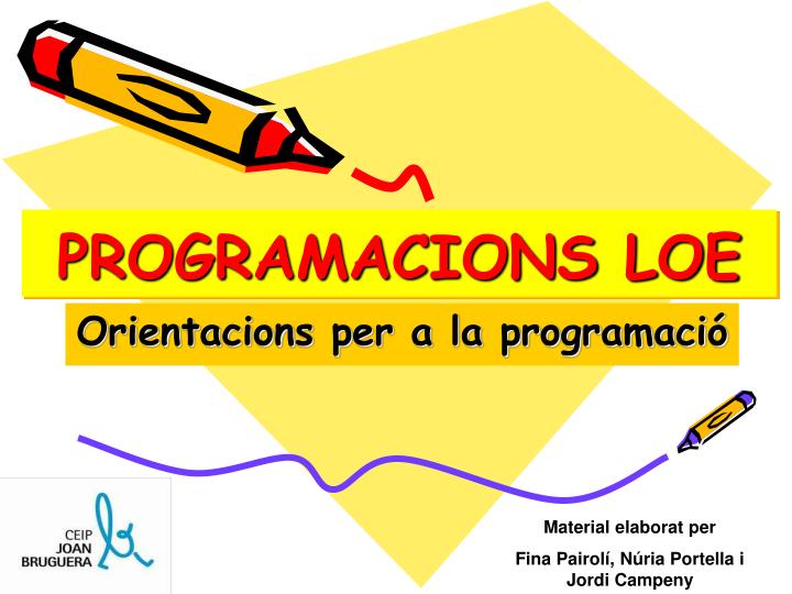 programacions loe