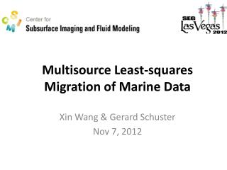 Multisource Least-squares Migration of Marine Data