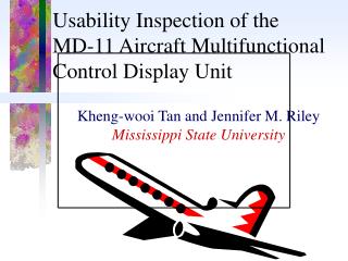Usability Inspection of the MD-11 Aircraft Multifunctional Control Display Unit