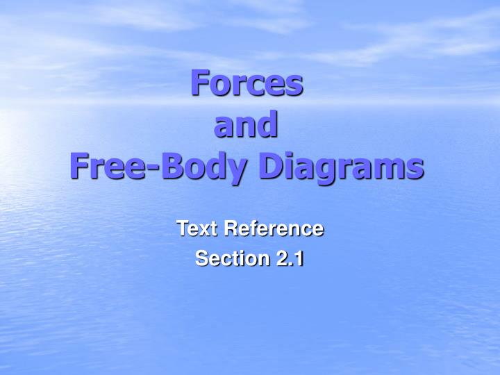 forces and free body diagrams