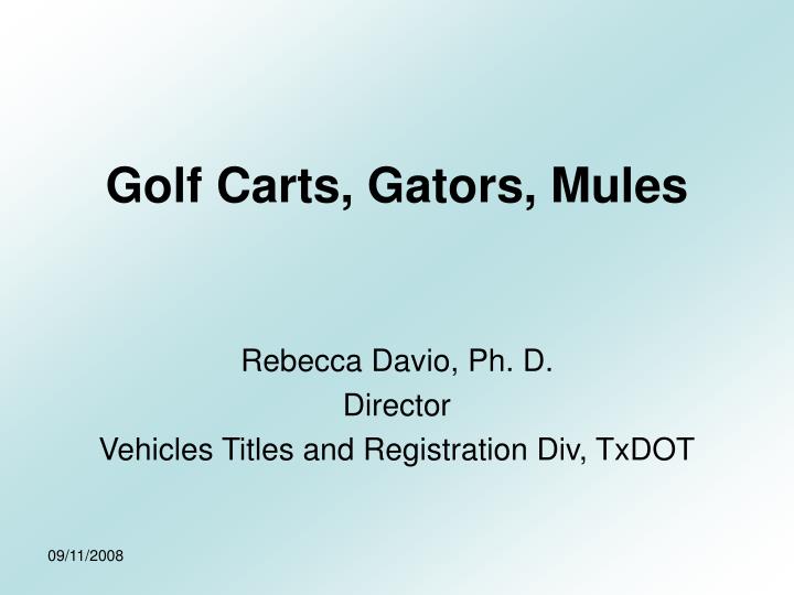 golf carts gators mules