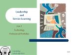 Leadership and Service Learning - slide 1