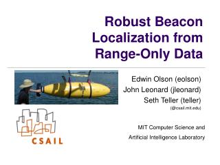 Robust Beacon Localization from Range-Only Data