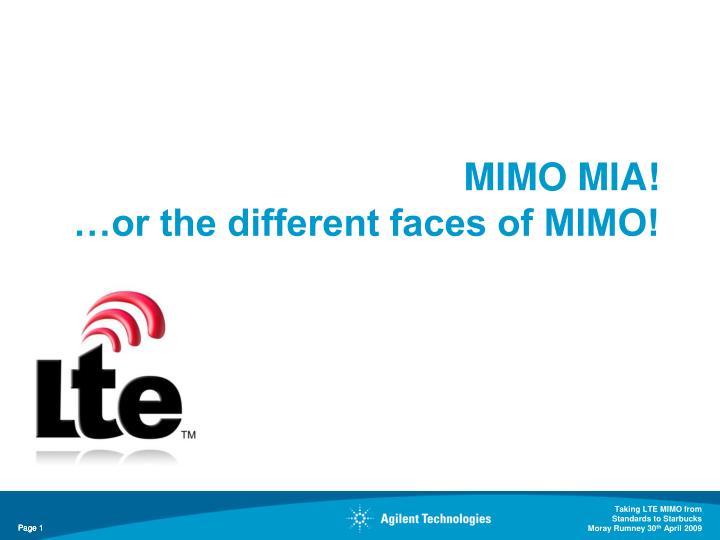 mimo mia or the different faces of mimo