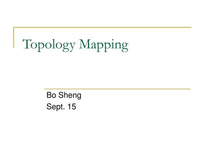 topology mapping