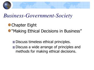 Business-Government-Society