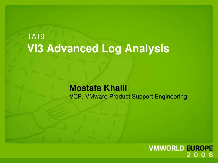 ta19 vi3 advanced log analysis