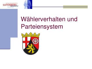 w hlerverhalten und parteiensystem