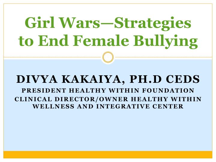 girl wars strategies to end female bullying