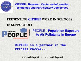 CITIDEP is a partner in the Project PEOPLE...
