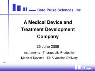 Cyto Pulse Sciences, Inc