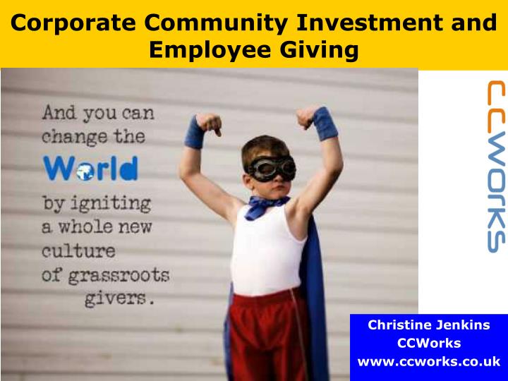 corporate community investment and employee giving