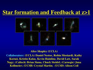 Star formation and Feedback at z&gt;1